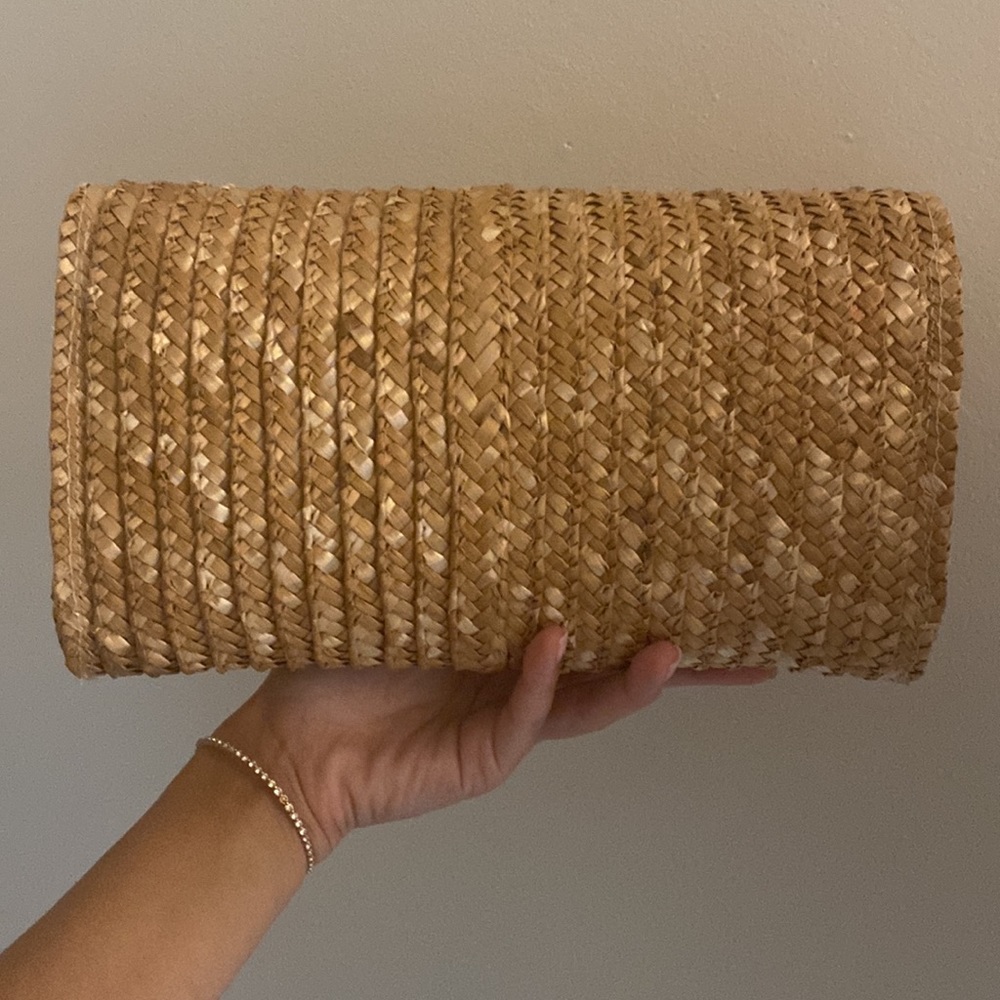 FRENCH STRAW CLUTCH BAG - Picture 2 of 4